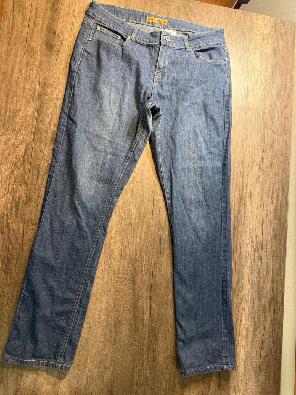 Men's Bootcut Jeans in Medium Blue Denim